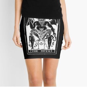 The Devil tarot card skirt